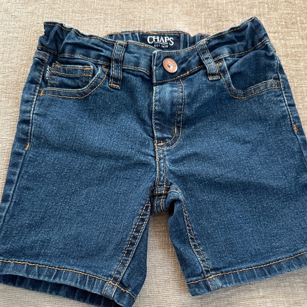 Chaps Kids Dark Blue Denim Shorts